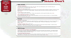 Desktop Screenshot of please-dont.com